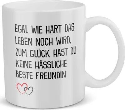 Produktbild von 22Feels Beste Freundin Geschenk BFF Tasse Geburtstag Weihnachten Kaffeetasse Freundinnen Haferl Freundschaft Frauen Geschenkidee Unbiologische Schwester