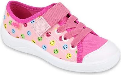 Produktbild von BEFADO Mädchen Sneakers Klettverschluss Smiley Rosa 27