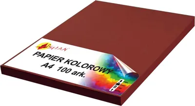 Zdjęcie produktu dla Papier kolorowy A4 90g czerwony ciemny 100 arkuszy