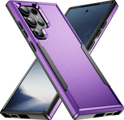Produktbild von Mobigear Heavy Armor  Samsung Galaxy S24 Ultra Hülle Hardcase Backcover Stoßfest - Lila