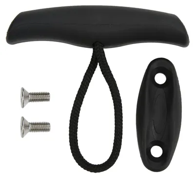 Image de Poignée de traction universelle en nylon de type T pour bateaux, canoës et kayaks, avec vis de fixation pour cordage