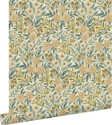 Produktbild von ESTAhome Tapete Blumen Graugrün 50 x 900 cm