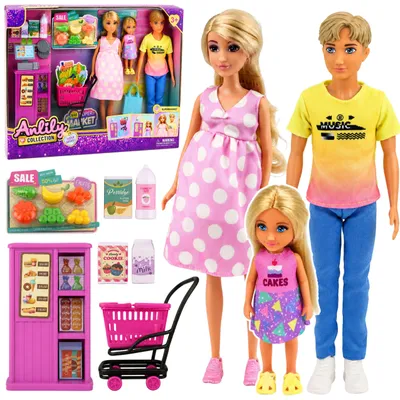 Productafbeelding van Anlily poppenfamilie in supermarktwinkel Zwangere poppenaccessoireset