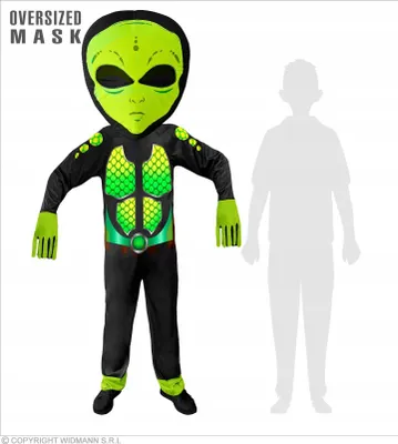 Produktbild von "ALIEN" (Overall, Riesenmaske)