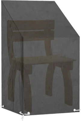 Produktbild von vidaXL Abdeckung für Gartenstuhl 8 Ösen 65x65x80/120 cm Polyethylen