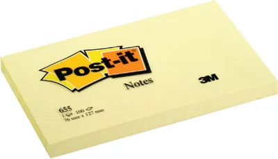 Produktbild von Post-it Notizblöcke 655 kanariengelb 76x127 -pack 12-