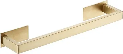 Obrázek produktu pro Věšák na ručníky do koupelny, 38,5 cm, nerezová ocel, čtvercový, zlatý