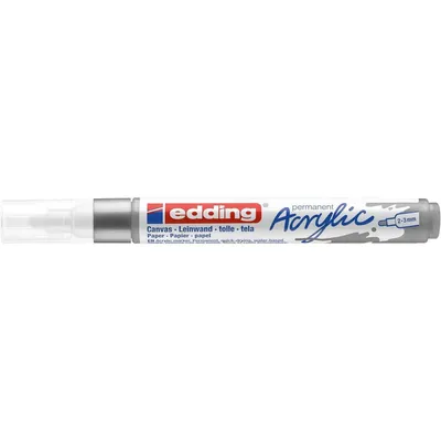 Produktbild von Edding 5100 Acrylmarker Medium, Silber, Silber, Medium, 2 mm, 3 mm, Tinte auf Wasserbasis