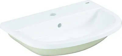 Produktbild von Grohe Einbauwaschtisch BAU KERAMIK 1 Hahnloch, mit Überlauf 560 x 400 mm alpinweiß