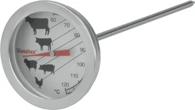 Image de METALTEX Thermomètre à rôtis / à grillades Inox