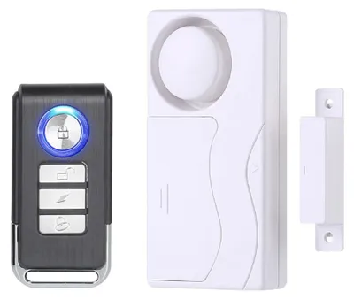 Obrázek produktu pro Bezdrátový senzor pro dveře a okna – alarm – 105 dB – napájený bateriemi – pro domácnost i obchod