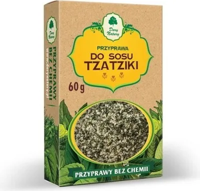 Zdjęcie produktu dla PRZYPRAWA DO SOSU TZATZIKI 60 g - DARY NATURY