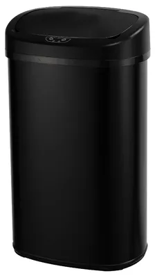 Automatischer Mülleimer 68L, Edelstahl, Schwarz, 41x29x76cm