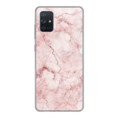 Produktbild von MuchoWow® Handyhülle Schutzhülle Hülle für Samsung Galaxy A71 Marmor - Rosa - Luxus Silikon Softcase Handy Hülle - Kartenbesitzer