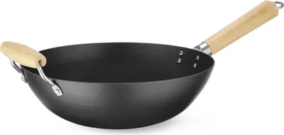 Produktbild von Wok mit Holzgriff, HENDI, Ø324x565mm