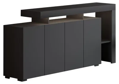 Produktbild von Holzanrichte "Beliz" - 170 x 35 x 80 cm - Anthrazit