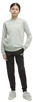 Image de Ensemble de survêtement de baseball Puma Poly, vert et gris, pour filles, tailles 11-12 ans, couleurs vert et gris