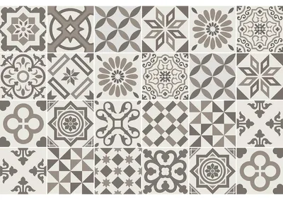 Produktbild von Selbstklebende Fliesenaufkleber für Küche und Bad – 24 Zementfliesenaufkleber (Azulejos Zuheros) – 24 Aufkleber, 15 x 15 cm