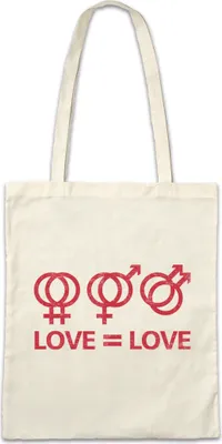 Produktbild von Urban Backwoods Love Love, Stofftasche, Farbe: Beige