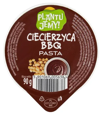 Zdjęcie produktu dla Plantu Jemy! Pasta ciecierzyca bbq 90 g