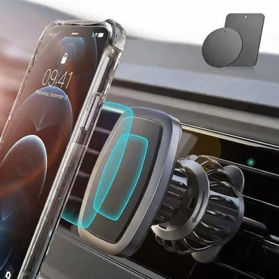 Produktbild von Famanu Magnetischer Halter für Auto Belüftung - Starke Magnete, Kompakt und Stabil
