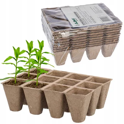 Produktbild von 120 x Torftöpfe für Setzlinge, Aussaat, Pikieren, Jungpflanzen