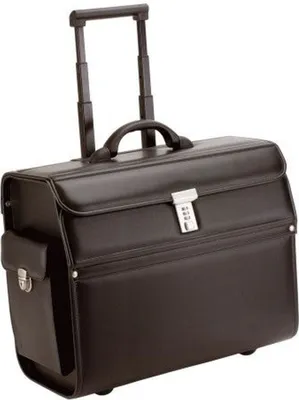 Produktbild von Pilotenkoffer Mondo 46x38x22cm Kunstleder schwarz Packung mit 3 Stück