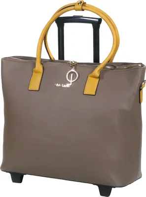 Produktbild von Schöne Damen Lehrertrolley Tasche, Aktentasche Trolley Braun/Gelb Bowatex