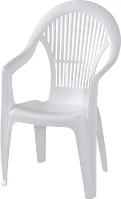 Produktbild von PROGARDEN 86450 Stapelsessel Vega, Hochlehner, weiß