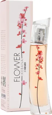 A perfume bottle and its packaging are displayed against a white background.