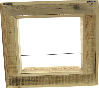Produktbild von Wandregal Fenster recyceltes Holz – Blumenregal
