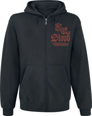 Produktbild von Powerwolf Kapuzenjacke Herren We Drink Your Blood schwarz XL