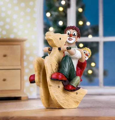Zdjęcie produktu dla Gilde Clown, "Hottepferdchen", żywica syntetyczna, wielokolorowy, opakowanie zbiorcze (VE) 1 szt., długość: 11 cm, szerokość: 6 cm, wysokość: 14 cm, numer katalogowy: 4009079102314