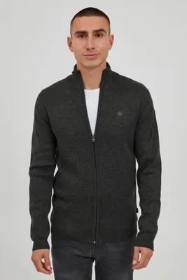 Produktbild von 11 Project PRSandor Herren Strickjacke Cardigan Feinstrick mit hochschließendem Kragen