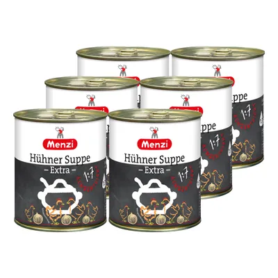 Immagine prodotto di Zuppa di pollo Menzi Delicacy Extra concentrata 800ml confezione da 6 pezzi
