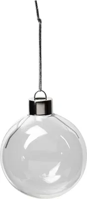 Produktbild von Creativ Company Glasornamente, H: 6,9 cm, T 5,9 cm, transparent, 8 Stück 1 Box
