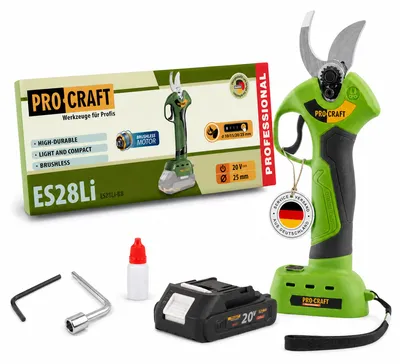 Produktbild von Procraft ES28Li bb Akku Astschere Gartenschere 20 V 25 mm + 1x Akku 2,0 Ah - ohne Ladegerät