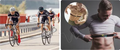 Image de Cardiofréquencemètre avec ceinture pectorale Navihood A3 pour vélo