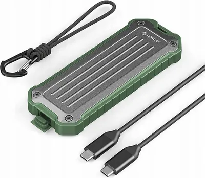 Produktbild von Orico Otpx-G2 M.2 Nvme/Sata Ssd Usb-C 3.2 Verstärktes Festplattenfach Tactical - Grau-Grün