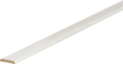 Produktbild von Kosche | Abdeckleiste | MDF | 5 x 30 x 2600 mm | Weiß | Sockelleiste | Fußleiste | Hochwertig | Robust