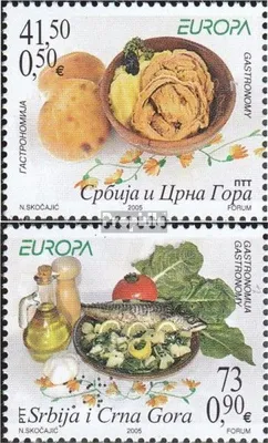 Produktbild von Briefmarken Jugoslawien 2005 Mi 3269-3270 (kompl.Ausg.) postfrisch Europa - Gastronomie