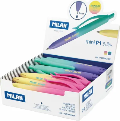 Zdjęcie produktu dla Długopis P1 mini Sunset niebieski (24szt) MILAN