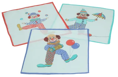 Produktbild von Betz 3 Stück Kindertaschentücher in der Geschenkbox Größe ca. 25x25 cm 100% Baumwolle Design 1 Farbe: rot