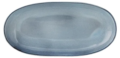 Produktbild von Bloomingville 17902747, Servierplatte, Steingut, Blau, Oval, 160 mm, 340 mm