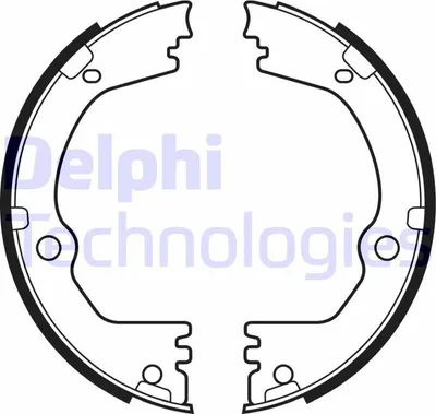 Produktbild von DELPHI LS2090 Handbremsbeläge für KIA SORENTO II (XM) Handbremse 190mm