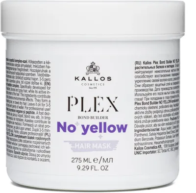 Obrázok produktu pre Plex No Yellow – maska na vlasy, 275 ml