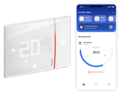WLAN-Thermostat Smarther 2, programmierbar, App, Alexa, Google, weiß