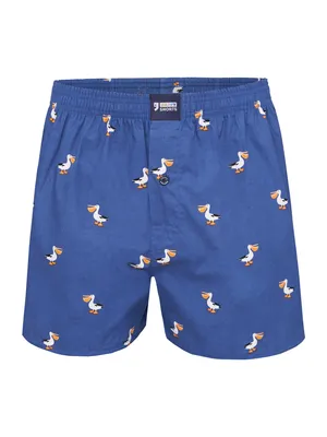 Image de Boxer Happy Shorts pour homme - Style américain, coton, imprimé pélican, taille S