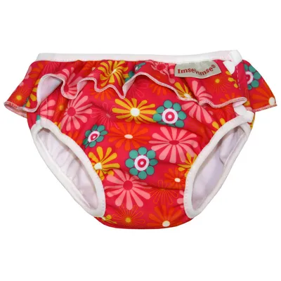 Produktbild von Imse Vimse Schwimmwindel Pink Daisy mit Rüsche SL (super large) 13-17 kg