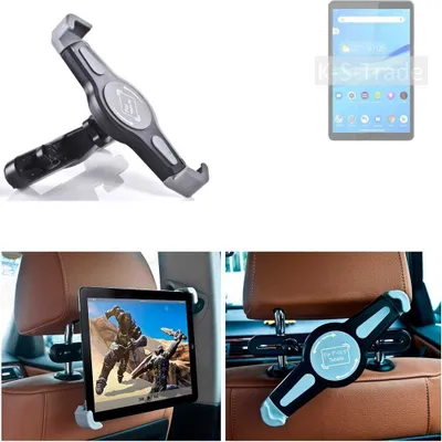 Produktbild von K-S-Trade Tablethalterung kompatibel mit Lenovo Smart Tab M8 with Google Assistant Wi-Fi KFZ Kopfstützen Halterung 360° Auto Sitzhalterung Headrest